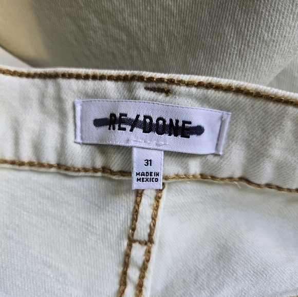 RE/Done 70s Stove Pipe Vintage Sunfaded Button Fly High Rise Jeans Size 31 NWT - Picture 6 of 13